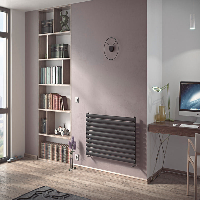 Eucotherm Nova Single Horizontal Tube Radiator (2 colours, 12 sizes) - Brand New Bathrooms