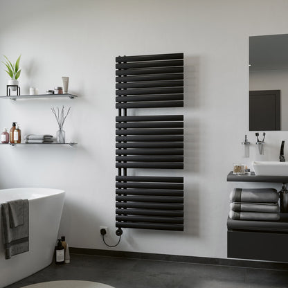Eucotherm Nova Trium Electric Ladder Towel Radiator with Smart Control (2 colours, 2 sizes) - Brand New Bathrooms
