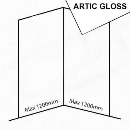 Bushboard Nuance Corner Pack A1 (for Shower Enclosures up to 1200mm) Arctic Gloss - Brand New Bathrooms