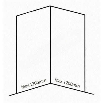 Bushboard Nuance Corner Pack A1 (for Shower Enclosures up to 1200mm) Arctic Gloss - Brand New Bathrooms