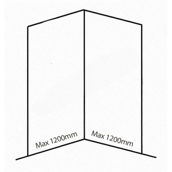 Bushboard Nuance Corner Pack A1 (for Shower Enclosures up to 1200mm) Arctic Gloss - Brand New Bathrooms