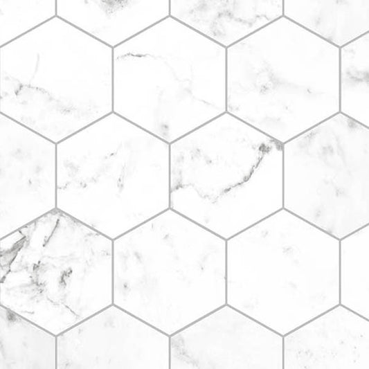 Bushboard Nuance Hexagon Marble Wall Panel - Brand New Bathroom 