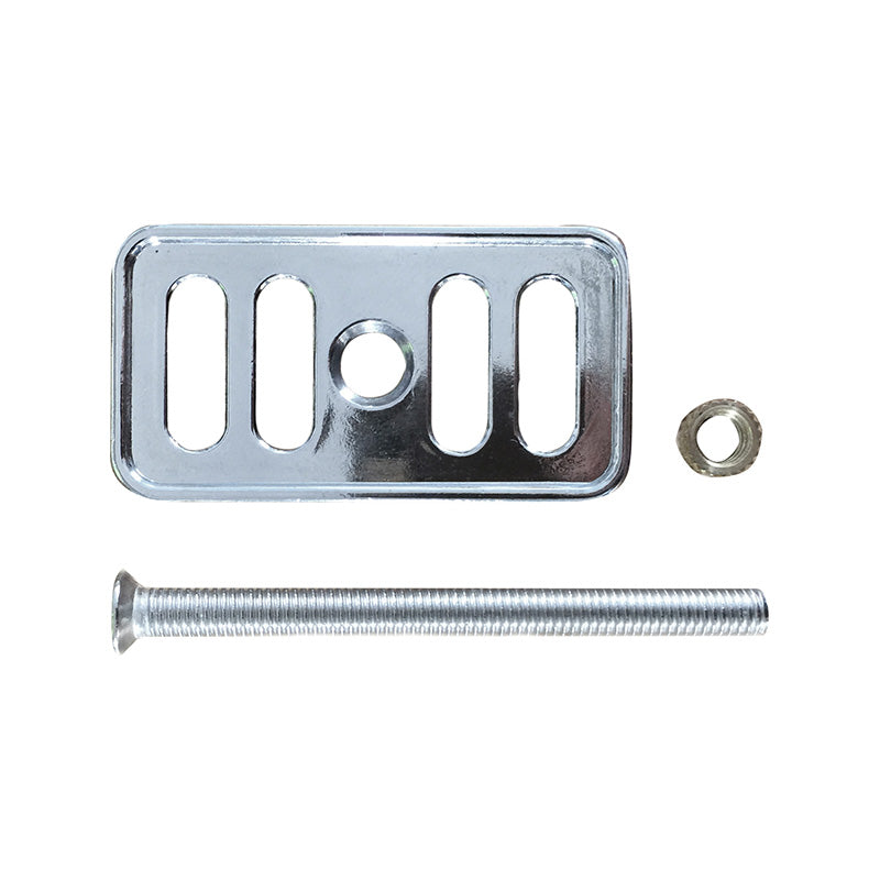 RAK Ceramics Overflow Chrome Plate with fixings (Chrome) - Brand New Bathrooms
