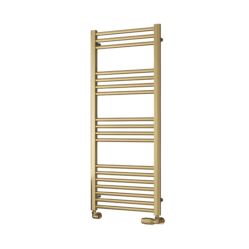 Reina Ottone Towel Radiator (6 sizes, Brushed Brass) - Brand New Bathrooms