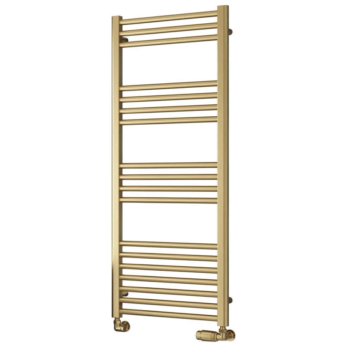 Reina Ottone Towel Radiator (6 sizes, Brushed Brass) - Brand New Bathrooms