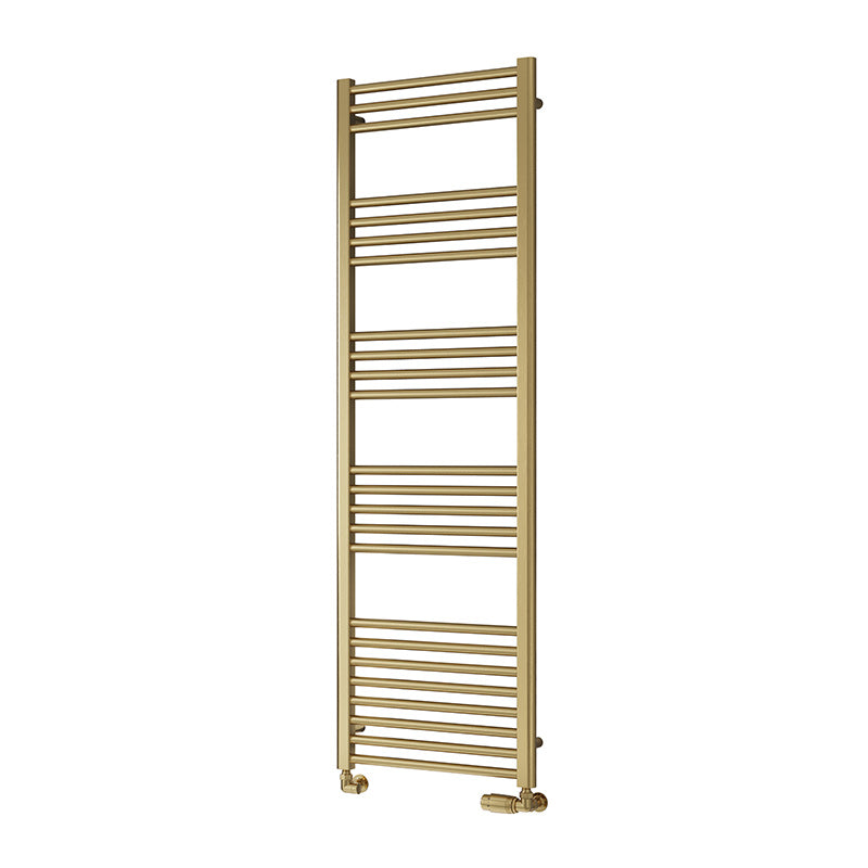 Reina Ottone Towel Radiator (6 sizes, Brushed Brass) - Brand New Bathrooms