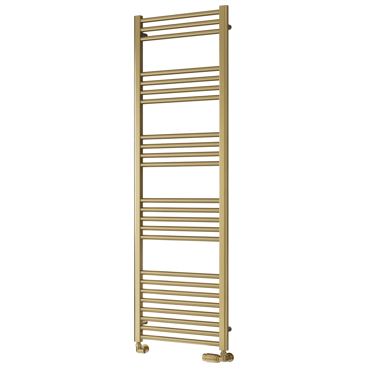 Reina Ottone Towel Radiator (6 sizes, Brushed Brass) - Brand New Bathrooms