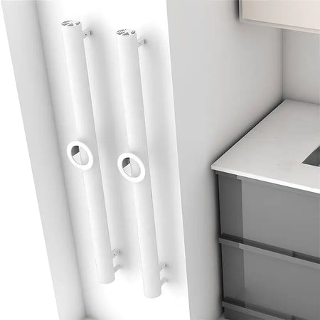 Carisa Otto Single Aluminium Towel Radiator 4 Sections - Brand New Bathrooms