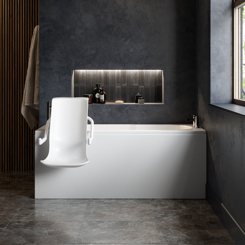 Mantaleda Omega Power Traverse Bath (2 sizes, 2 styles, White) - Brand New Bathrooms
