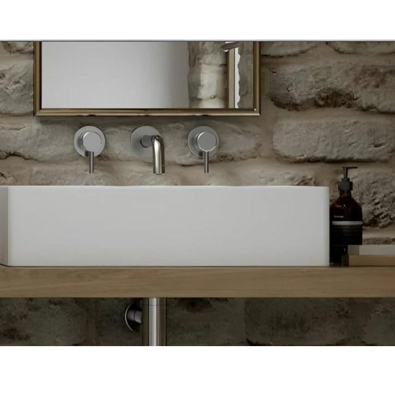 Royce Morgan Orinoco Stone Rectangle Shaped Basin (1 size, White) - Brand New Bathrooms