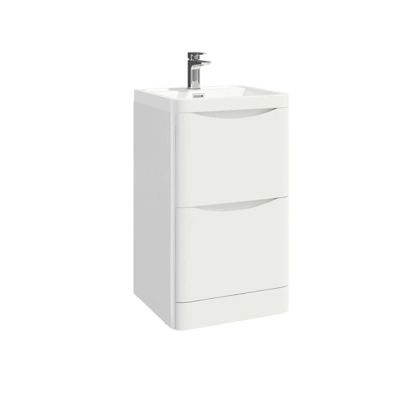 Scudo Bella Floor Mounted Basin Cabinet (4 sizes, 2 colours) - Brand New Bathrooms