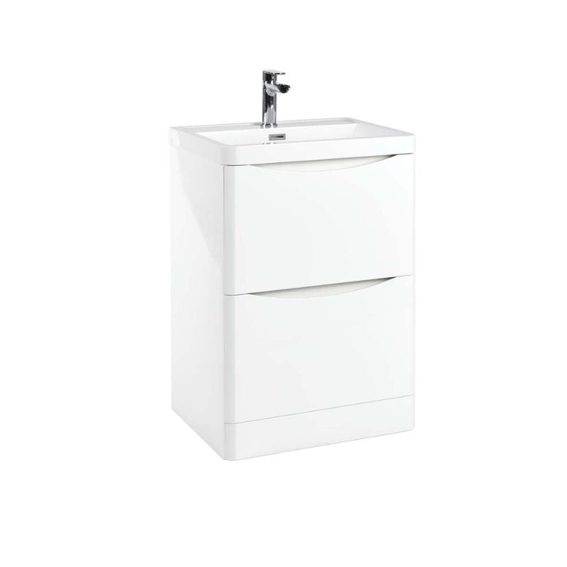 Scudo Bella Floor Mounted Basin Cabinet (4 sizes, 2 colours) - Brand New Bathrooms