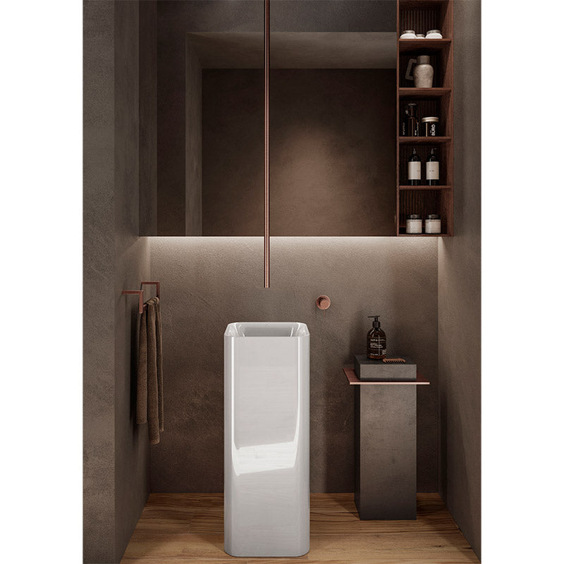 RAK Ceramics Petit Round 360mm Free Standing Wash Basin (1 size, 2 styles, Alpine White) - Brand New Bathrooms