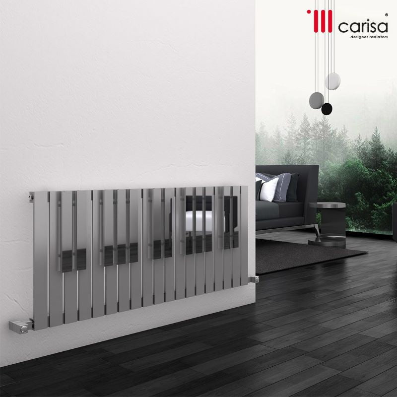 Carisa Piano Stainless Steel Bespoke Radiator (2 sizes, 2 colours) - Brand New Bathrooms
