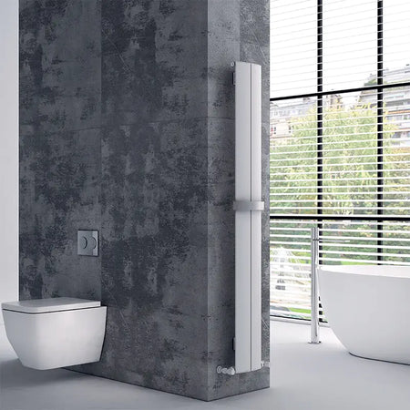 Carisa Play Bath Aluminium Towel Radiator 6 Sections (3 Sizes) - Brand New Bathrooms