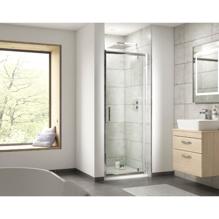 Hudson Reed Pacific Side Panel - 6mm Glass - (5 sizes, Polished Chrome) - Brand New Bathrooms