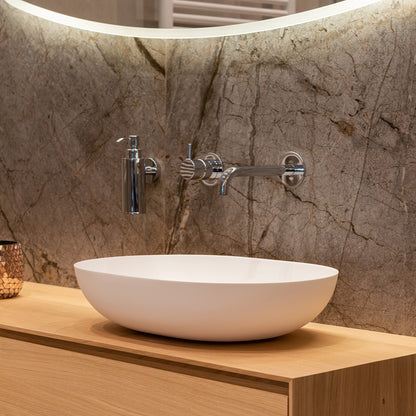Loutro Lavabo Marina Paolo Counter Top Basin (1 size, 2 colours) - Brand New Bathrooms
