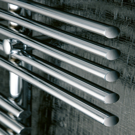 Eucotherm Parallel Rail Chrome Towel Radiator (2 colours, 1 size) - Brand New Bathrooms