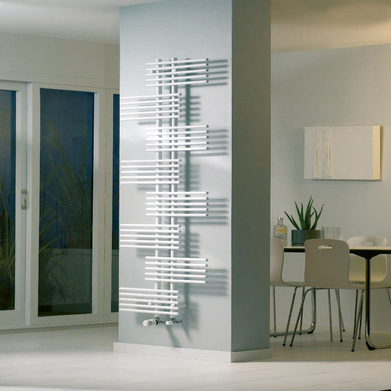 Eucotherm Parallel Rail Chrome Towel Radiator (2 colours, 1 size) - Brand New Bathrooms