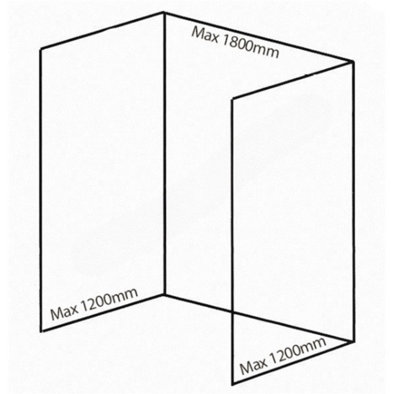 Bushboard Nuance Recess Pack E1 (for Shower Enclosures up to 1800mm) Petra Gloss - Brand New Bathrooms