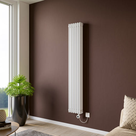 Eucotherm Phoenix 3 Column Electric Radiators with Smart Control (2 colours, 2 sizes, 2 styles) - Brand New Bathrooms