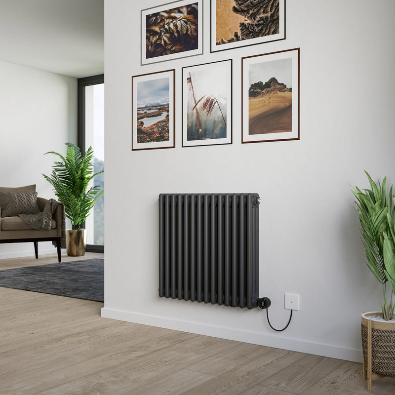 Eucotherm Phoenix 3 Column Electric Radiators with Smart Control (2 colours, 2 sizes, 2 styles) - Brand New Bathrooms