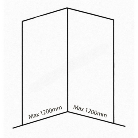 Bushboard Nuance Corner Pack A2 (for Shower Enclosures up to 1200mm) Platinum - Brand New Bathrooms