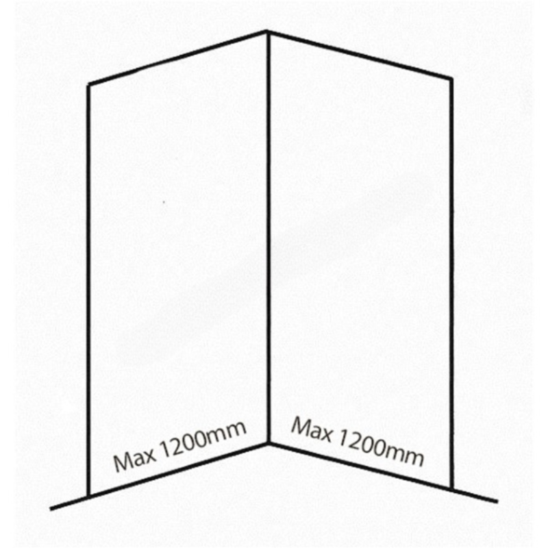 Bushboard Nuance Corner Pack A2 (for Shower Enclosures up to 1200mm) Platinum - Brand New Bathrooms