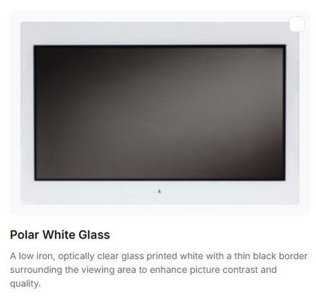 Aquavision Genesis Frameless Bathroom TV (4 sizes, 3 choices of glass finish) - Brand New Bathrooms