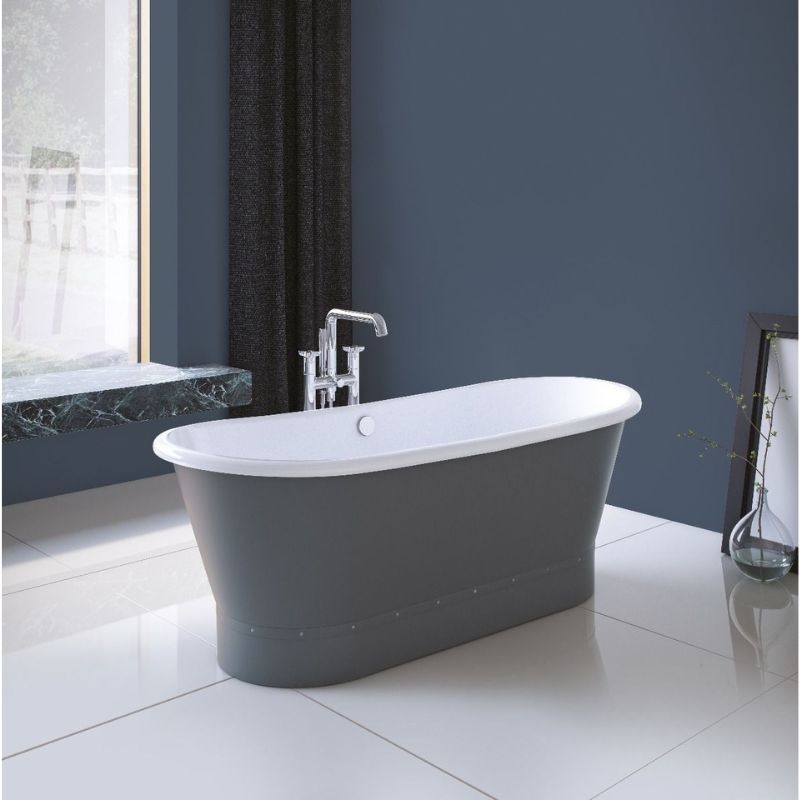 Royce Morgan Portland Freestanding Grey Acrylic Bathtub - Brand New Bathrooms