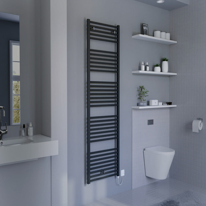 Eucotherm Primo Electro Electric Tube Towel Radiator (2 colours, 2 sizes) - Brand New Bathrooms