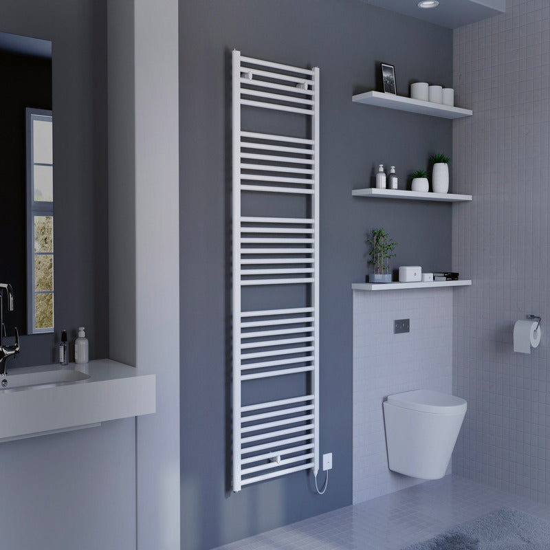 Eucotherm Primo Electro Electric Tube Towel Radiator (2 colours, 2 sizes) - Brand New Bathrooms