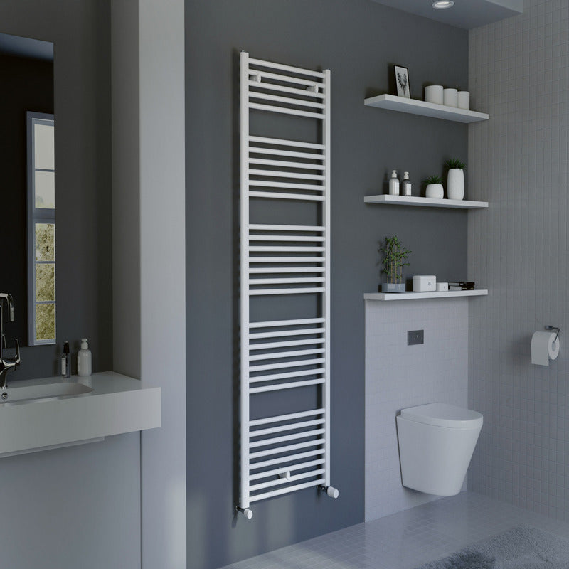 Eucotherm Primo Tube Towel Radiator (3 sizes, 2 colours) - Brand New Bathrooms
