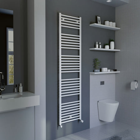 Eucotherm Primo Tube Towel Radiator (3 sizes, 2 colours) - Brand New Bathrooms