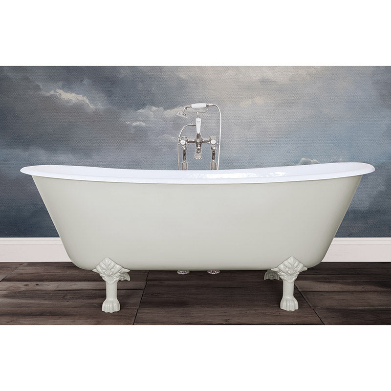 Hurlingham Prior Double Ended Cast Iron Clawfoot Bathtub (1 size, any colour) - Brand New Bathrooms