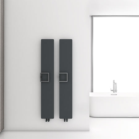 Carisa Q Type Towel Holder (1 size, Anthracite) - Brand New Bathrooms