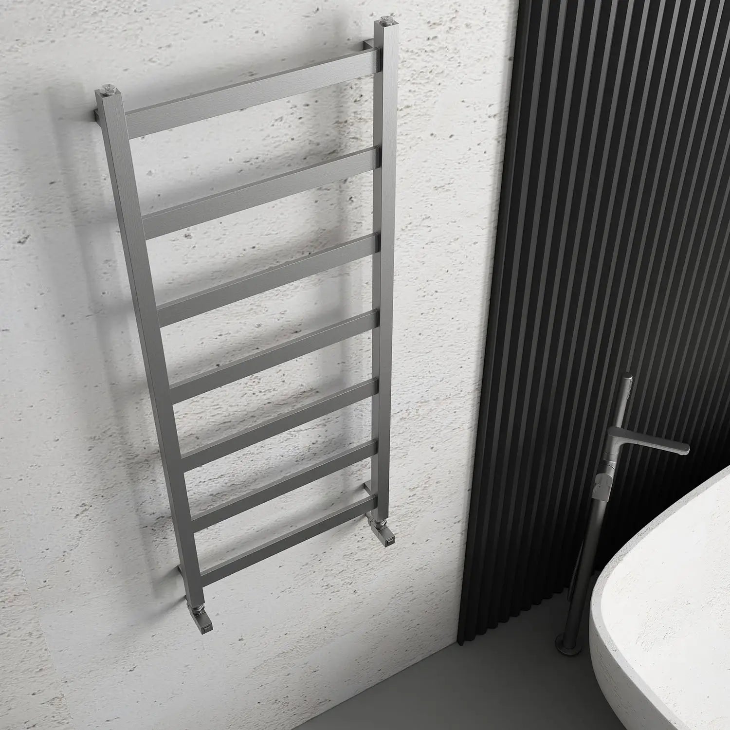 Carisa Quadrata Stainless Steel Towel Radiator (3 Sizes) - Brand New Bathrooms