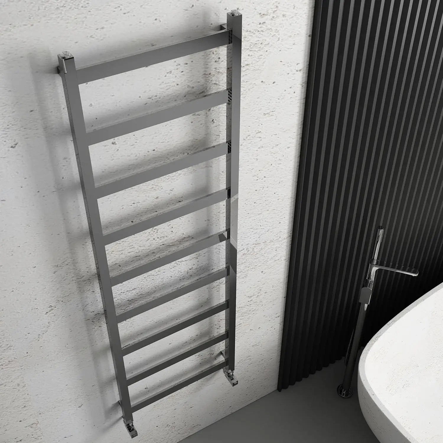 Carisa Quadrata Stainless Steel Towel Radiator (3 Sizes) - Brand New Bathrooms
