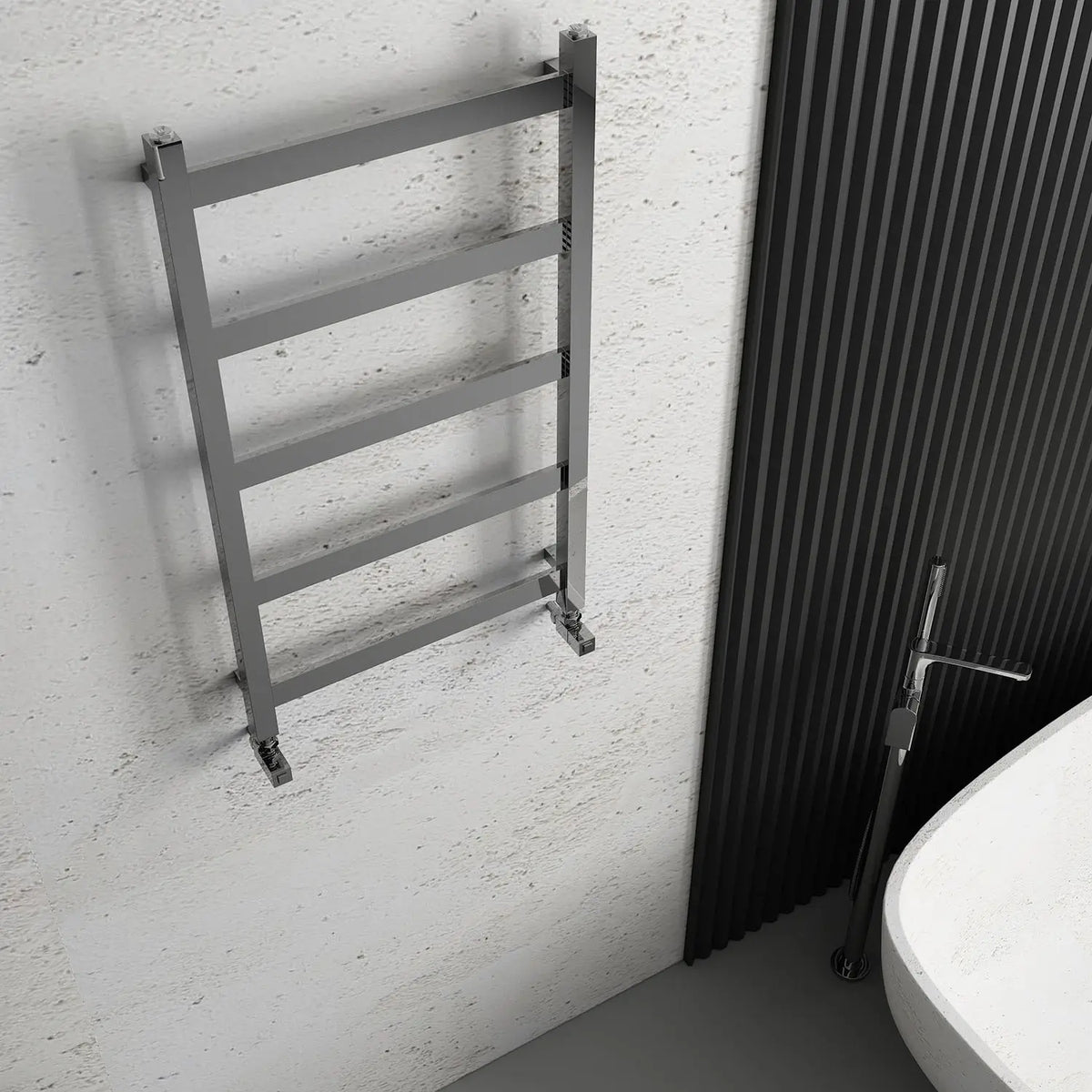 Carisa Quadrata Stainless Steel Towel Radiator (3 Sizes) - Brand New Bathrooms