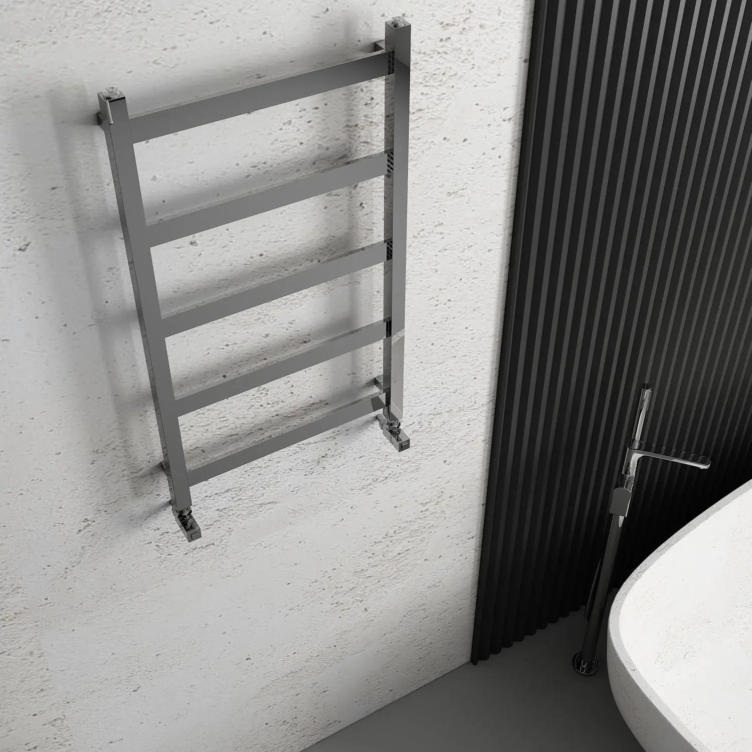 Carisa Quadrata Stainless Steel Towel Radiator (3 Sizes) - Brand New Bathrooms