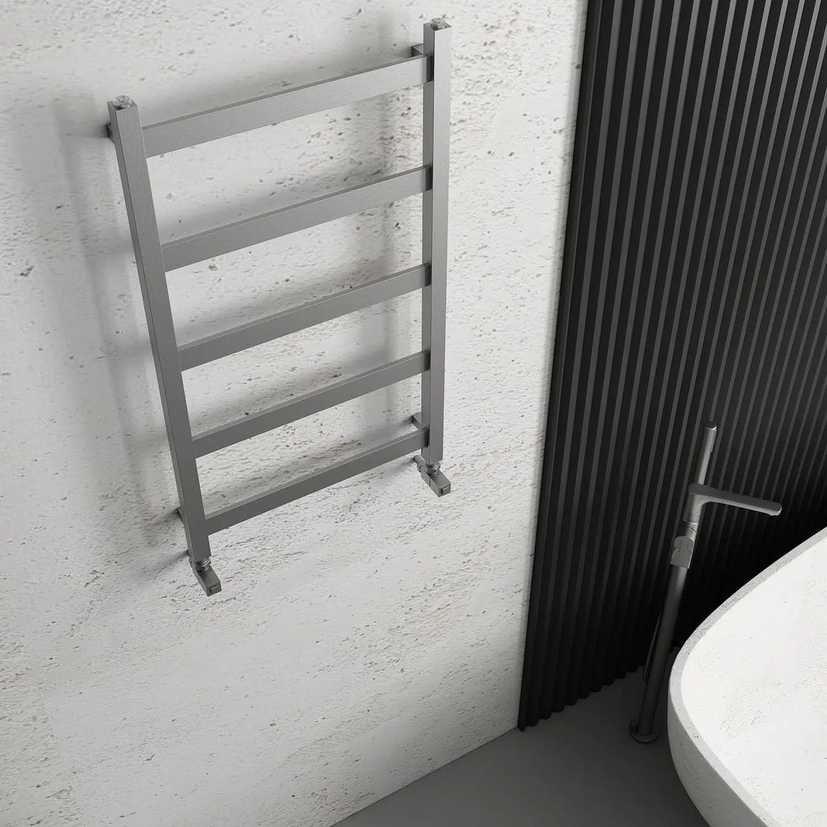 Carisa Quadrata Stainless Steel Towel Radiator (3 Sizes) - Brand New Bathrooms