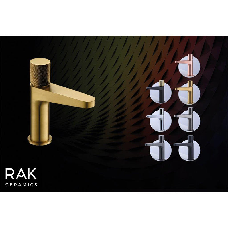 RAK Ceramics Amalfi Mid Height Basin Mixer Tap (1 size, 4 colours) - Brand New Bathrooms