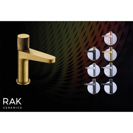 RAK Ceramics Amalfi Mid Height Basin Mixer Tap (1 size, 4 colours) - Brand New Bathrooms