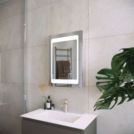 RAK Ceramics Aphrodite LED Illuminated Mirrored Recessable Cabinet w/demister Shavers Socket and Infra Red Switch (3 sizes, Mirror) - Brand New Bathrooms