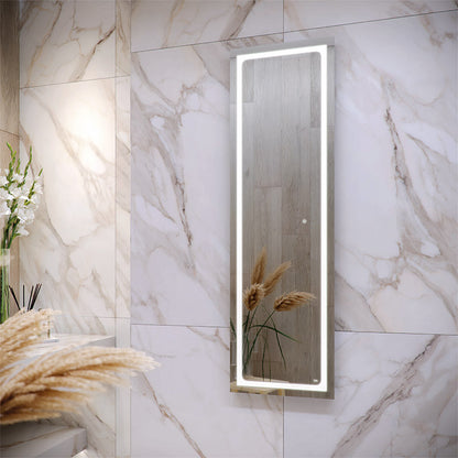 RAK Ceramics Aquarius LED Illuminated Tall Dress Mirror w/demister and Touch Sensor Switch (1 size, Mirror) - Brand New Bathrooms