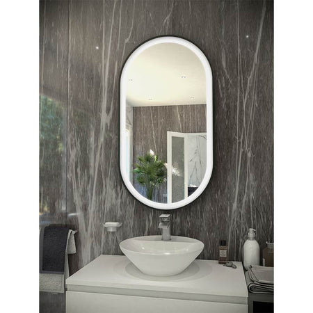 RAK Ceramics Art Oval LED Mirror (2 sizes, 4 colours) - Brand New Bathrooms