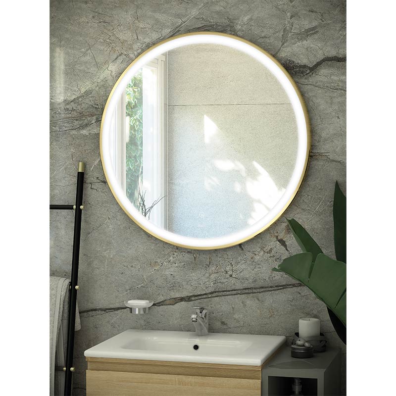 RAK Ceramics Art Round LED Illuminated Mirror (2 sizes, 4 colours) - Brand New Bathrooms