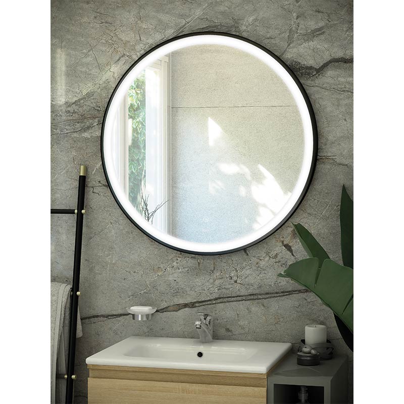 RAK Ceramics Art Round LED Illuminated Mirror (2 sizes, 4 colours) - Brand New Bathrooms