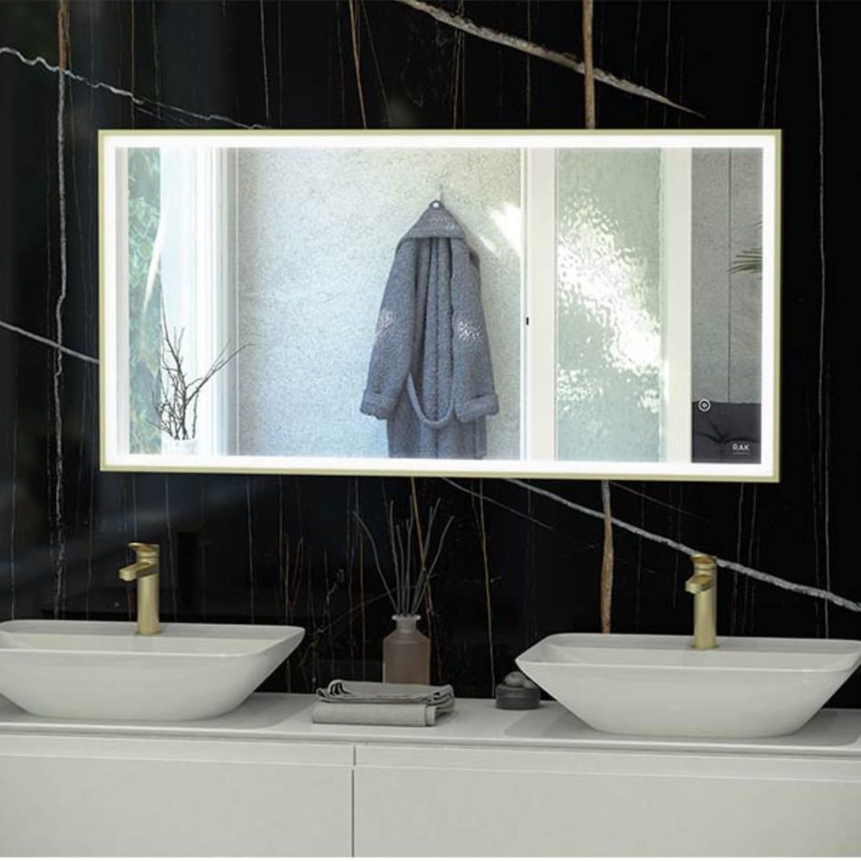 RAK Ceramics Art Square LED Illuminated Mirror (4 sizes, 4 colours)