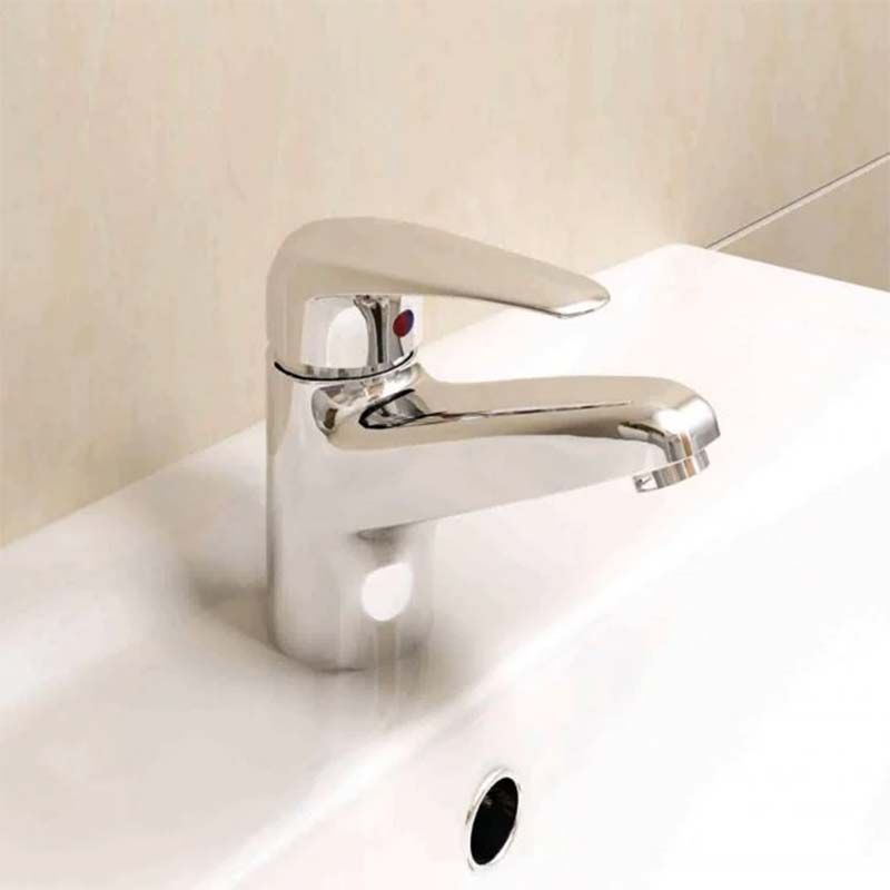 RAK Ceramics Basic Monobloc Basin Mixer Tap & Click Clack Waste (1 size, Chrome) - Brand New Bathrooms